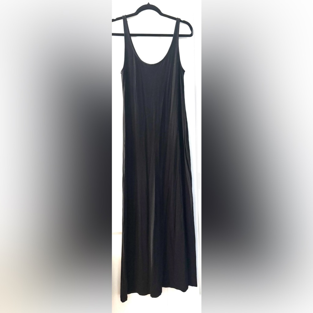 Black Sleeveless Maxi Dress basic